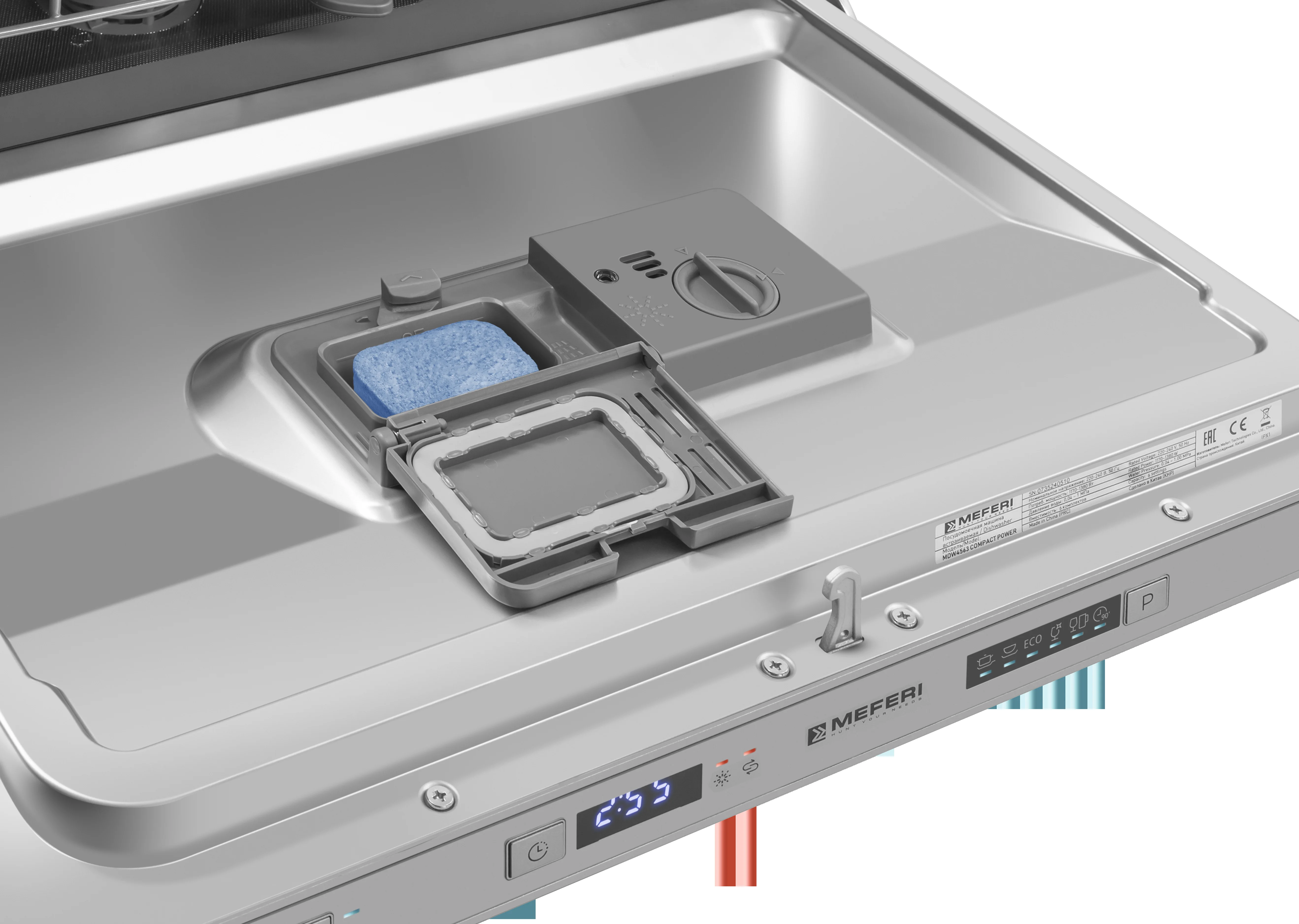Встраиваемая посудомоечная машина Meferi MDW4563 COMPACT POWER