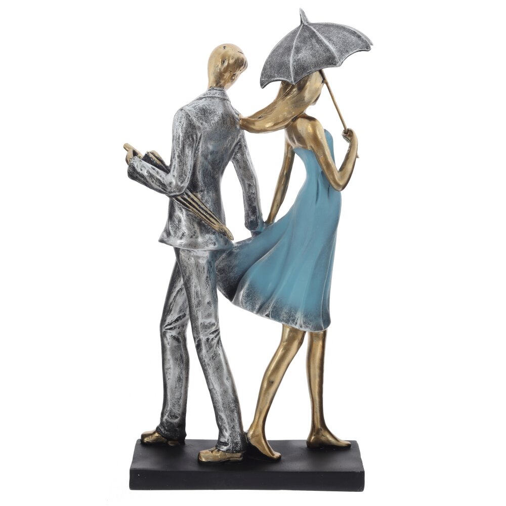 Фигурка декоративная "Влюбленная пара", L17,5 W7,5 H35,5 см