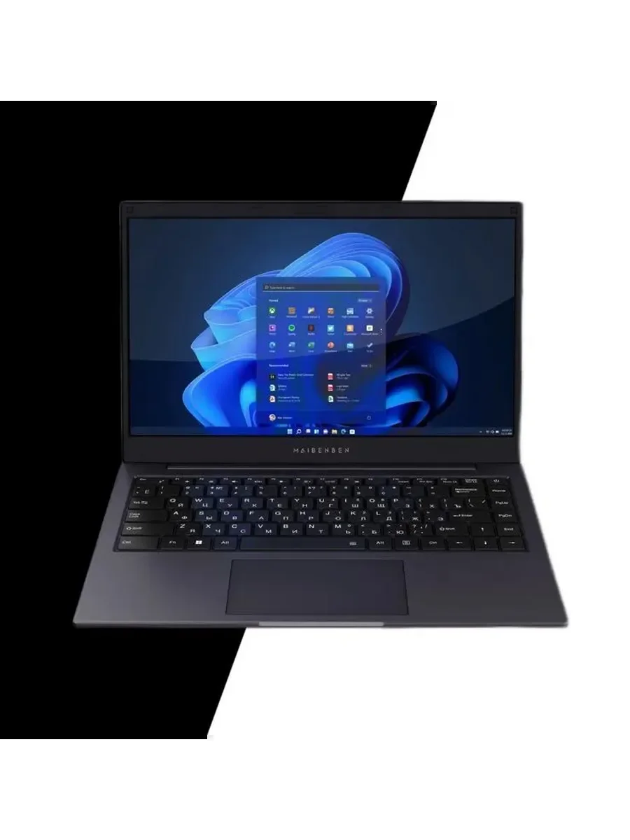 Ноутбук Maibenben S14A-iN10UM 14" WUXGA IPS, Intel N100, 8Gb, 512Gb SSD, Linux, синий
