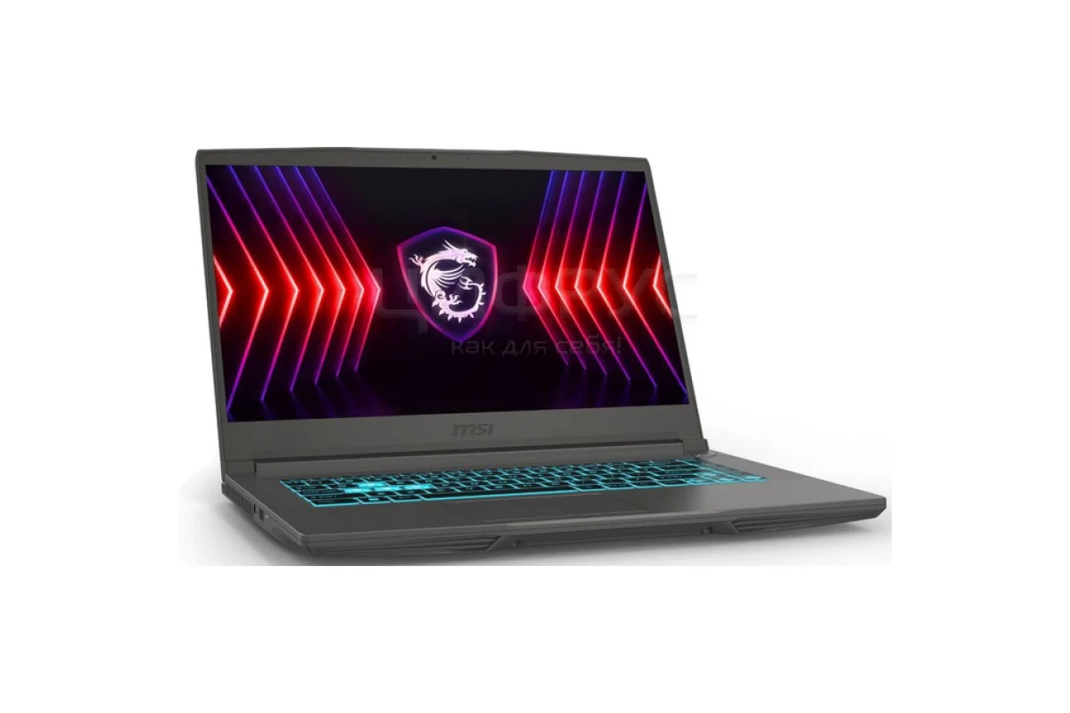 Ноутбук MSI Thin 15 B13VE-2650XRU 15.6" FHD IPS, Intel Core i5-13420H, 16Gb, 512Gb SSD, NVidia RTX4050 6Gb, DOS, серый