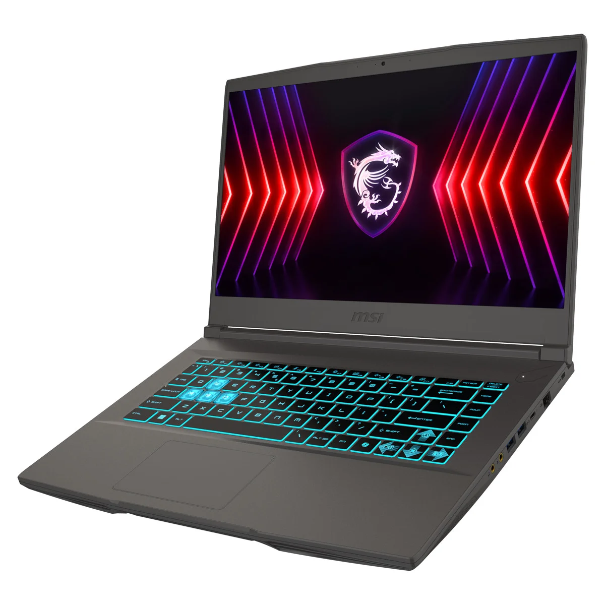 Ноутбук MSI Thin 15 B13VE-2650XRU 15.6" FHD IPS, Intel Core i5-13420H, 16Gb, 512Gb SSD, NVidia RTX4050 6Gb, DOS, серый