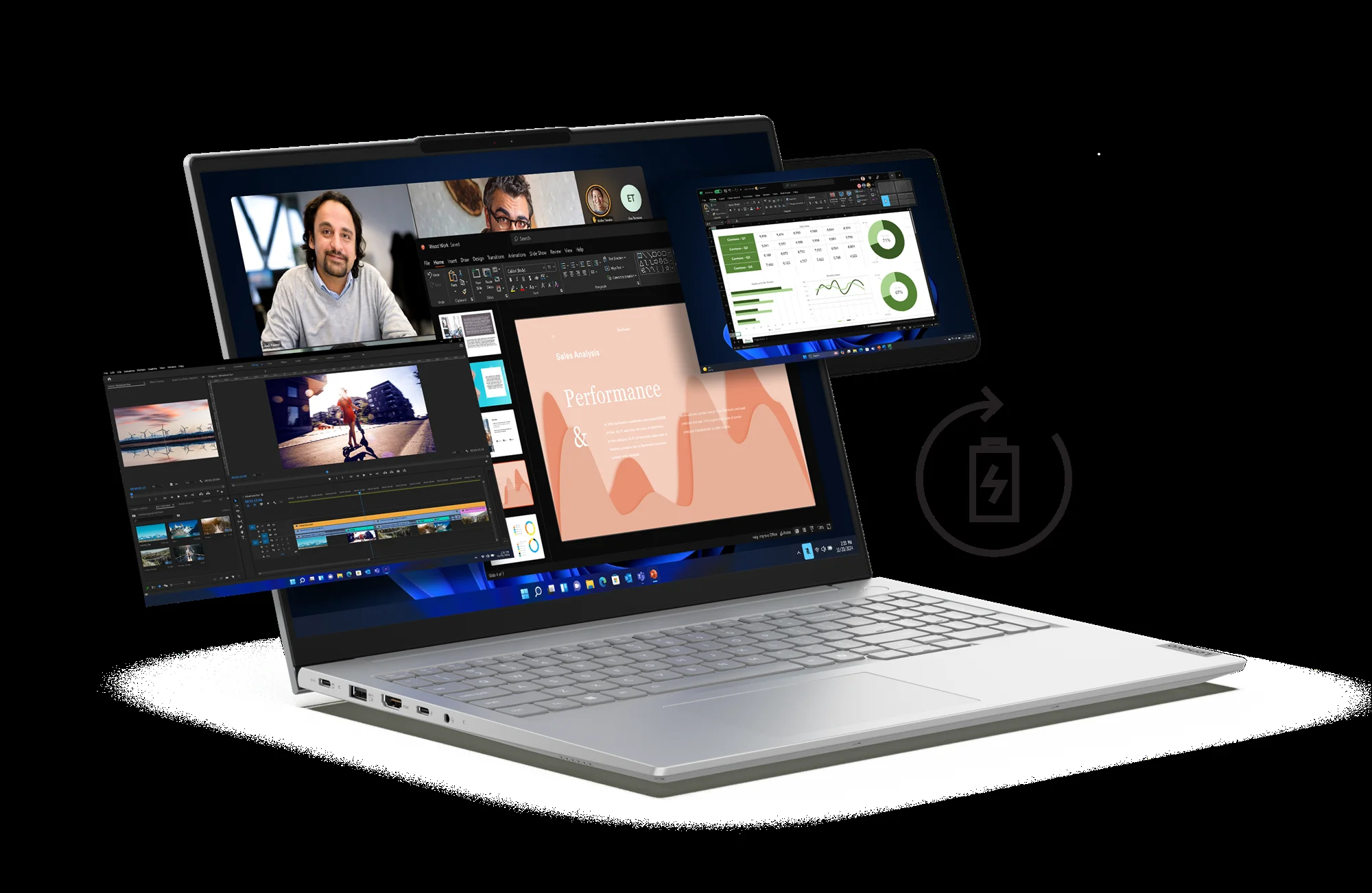 Ноутбук Lenovo ThinkBook 16 G8 IAL 16"WUXGA IPS, Intel Core Ultra 5 225U, 16Gb, 512Gb SSD, FHD Cam, 3 Cell 45Whr, no OS
