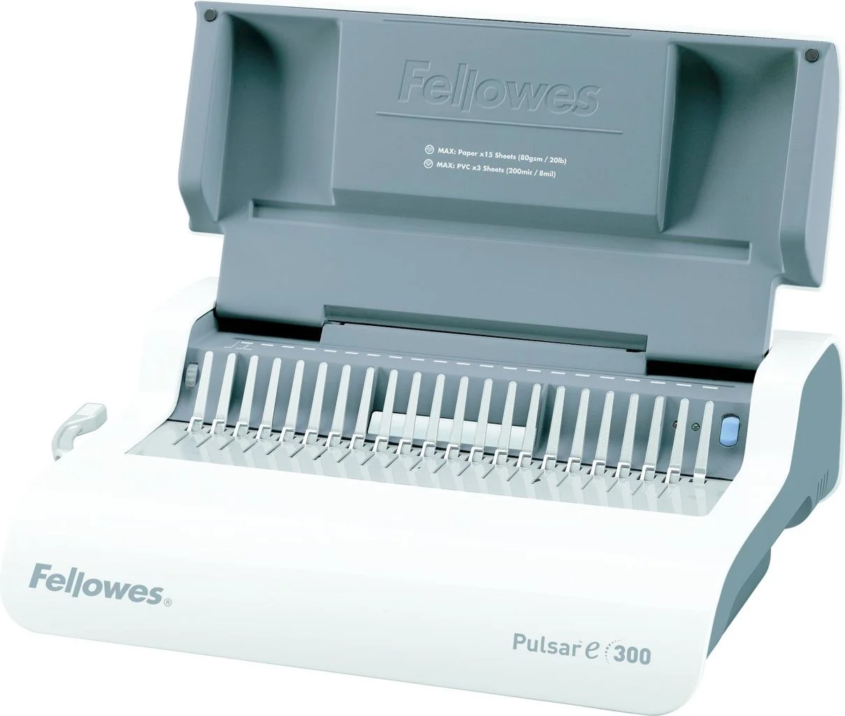 Fellowes® Переплетчик PULSAR-E на пластиковую пружину, сшивает до 300 лст., перфорирует 15 лст.