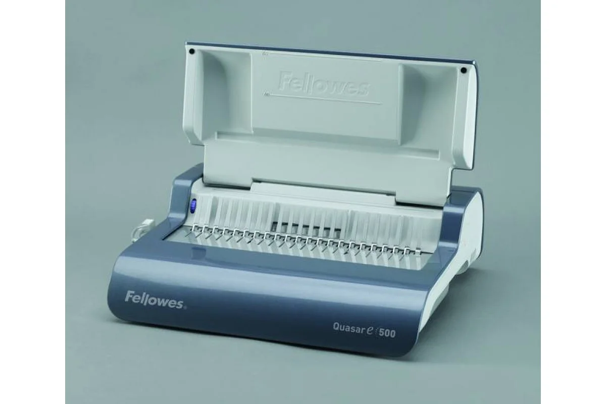 Fellowes® Переплетчик QUASAR-E на пластиковую пружину, сшивает до 500 лст., перфорирует 20 лст.