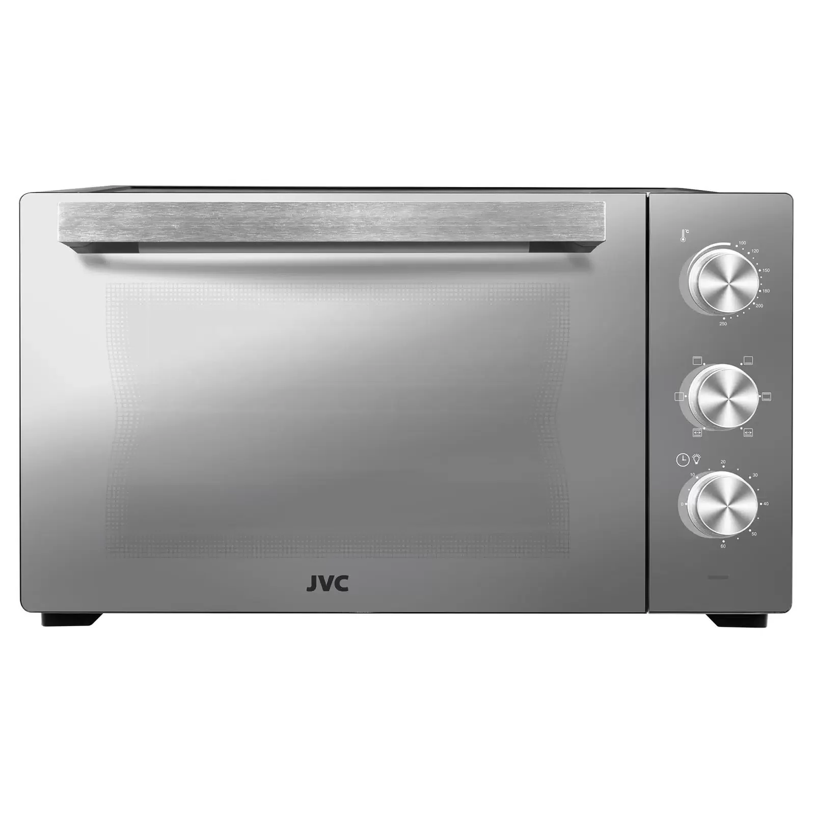 Печь JVC JH-MO330 Серебристый (32 л, 1600 Вт, таймер 0-60 мин, 100-250°С)
