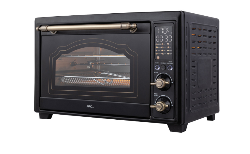 Печь JVC JH-MO350 black (35 л, 2000 Вт,таймер 0-60 мин,Цвет.Диспл 35-230°С  Конвекция Гриль)