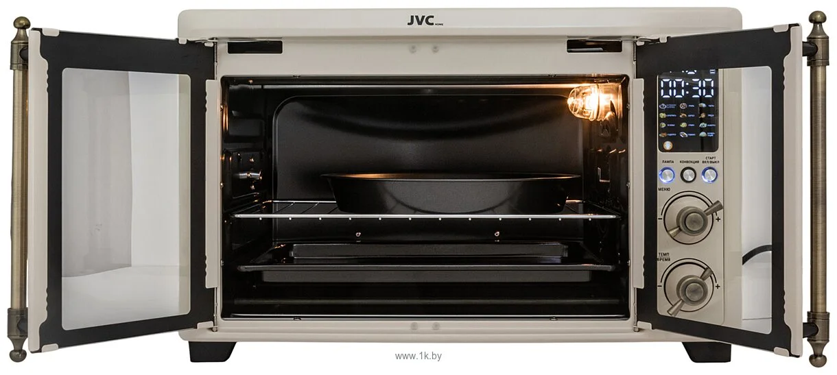 Печь JVC JH-MO351 Бежевая (35 л, 2000 Вт, таймер 0-72ч, 35-230°С)