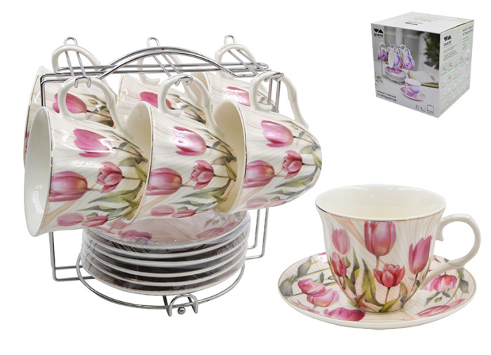 Lavenir Сервиз на м/подст. (12 пр.)  220 мл, 14 см, C03-522 12M фарфор