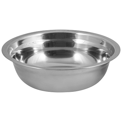 СКР Миска Bowl-19, объем 1 л, с расширенными краями, из нерж стали, зеркальная полировка, диа 19 см