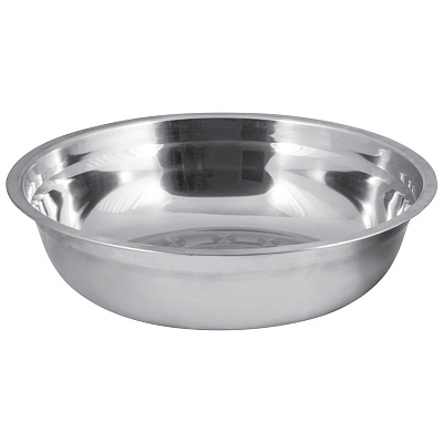 СКР Миска Bowl-27, объем 2,8 л, с расширенными краями, из нерж стали, зеркальная полировка, диа 27 с