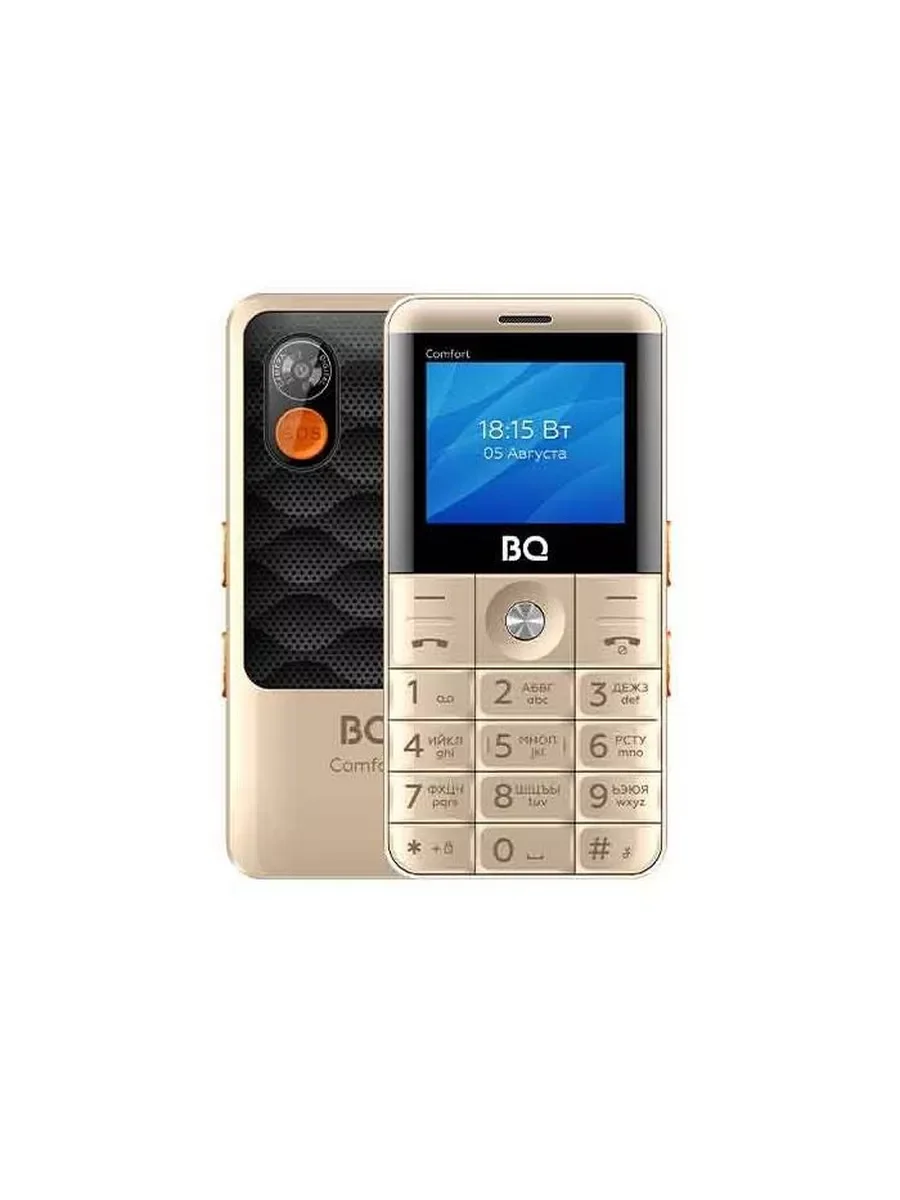 Мобильный телефон BQ 2006 Comfort золотой/черный