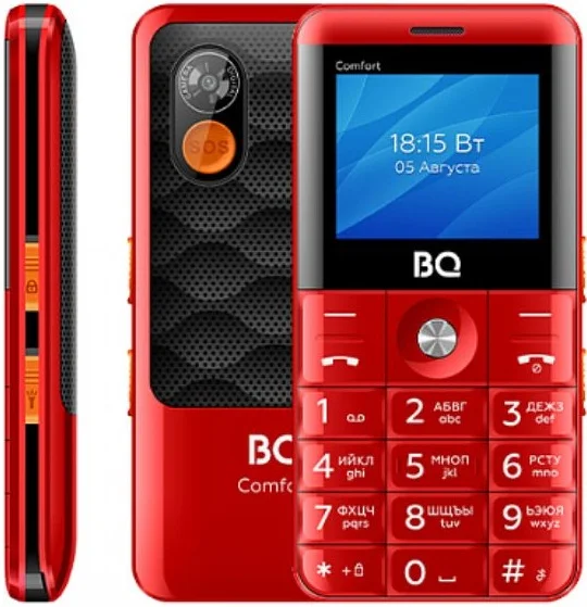 Мобильный телефон BQ 2006 Comfort красный/черный
