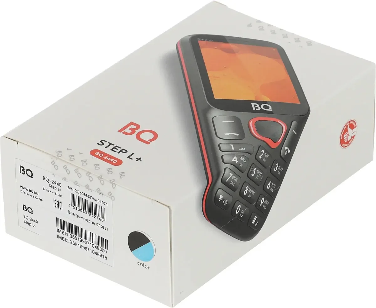 Мобильный телефон BQ 2440 Step L+ черный