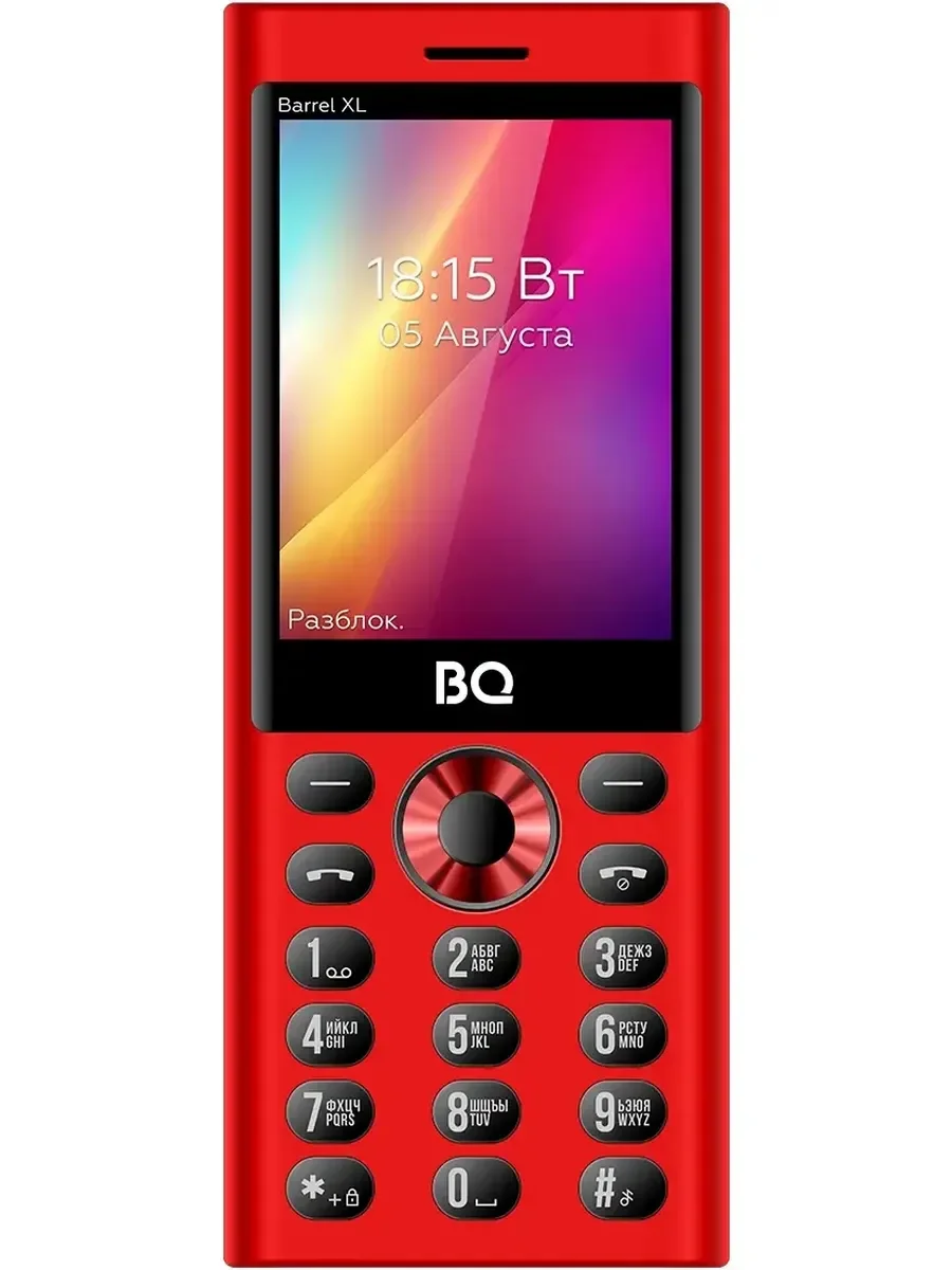 Мобильный телефон BQ 2458 Barrel L зеленый/черный