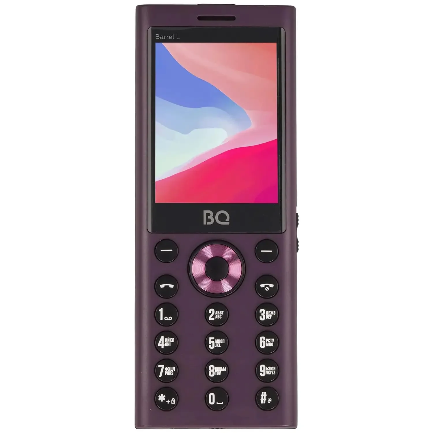 Мобильный телефон BQ 2458 Barrel L фиолетовый/черный