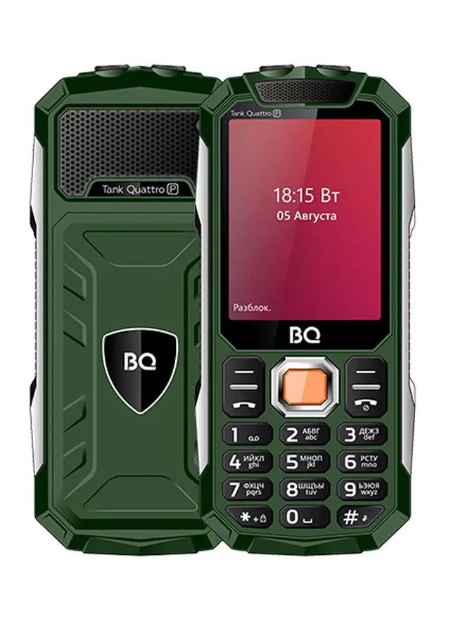 Мобильный телефон BQ 2817 Tank Quattro Power зеленый