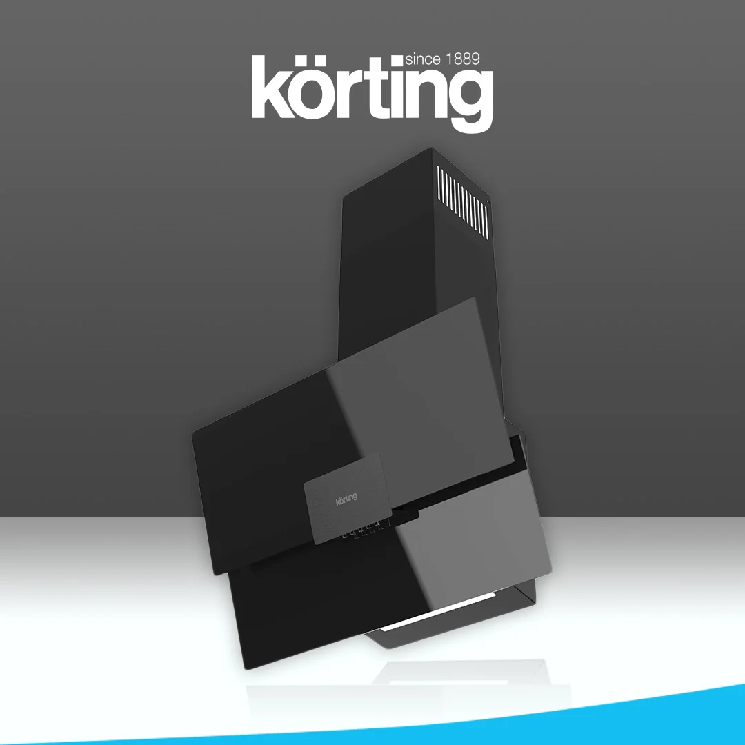 Наклонная вытяжка Korting KHC 96373 BXGN