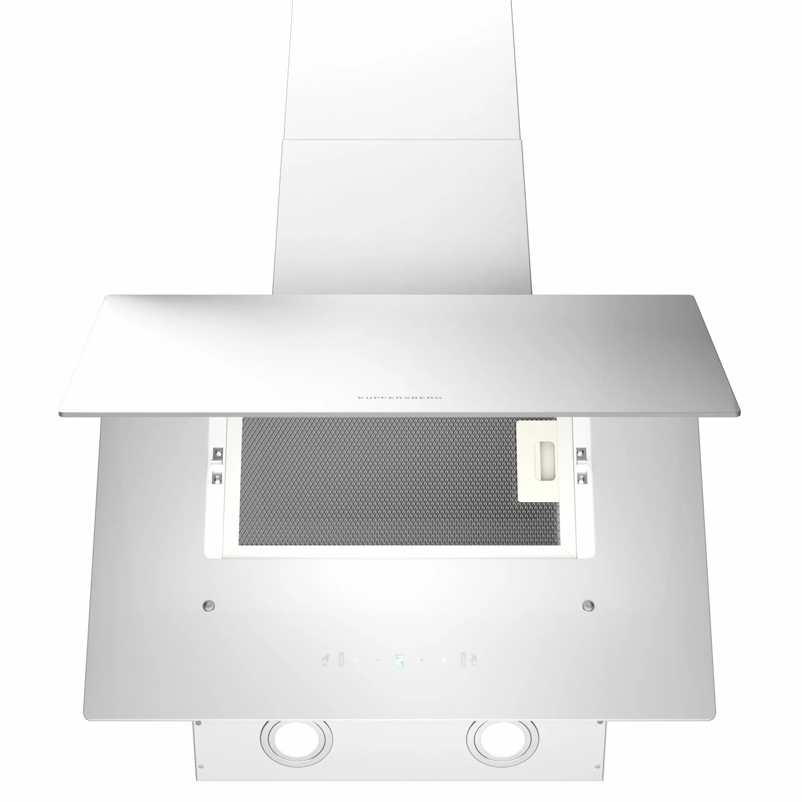 Наклонная вытяжка Kuppersberg F 603 W, 60 см, High-Tech, таймер, макс. производительность 850 м3/ч, 3 скорости, обратный клапан, сенсорное управление,