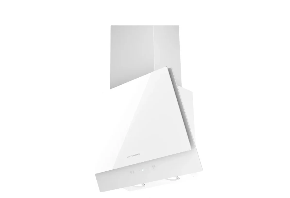 Наклонная вытяжка Kuppersberg F 603 W, 60 см, High-Tech, таймер, макс. производительность 850 м3/ч, 3 скорости, обратный клапан, сенсорное управление,