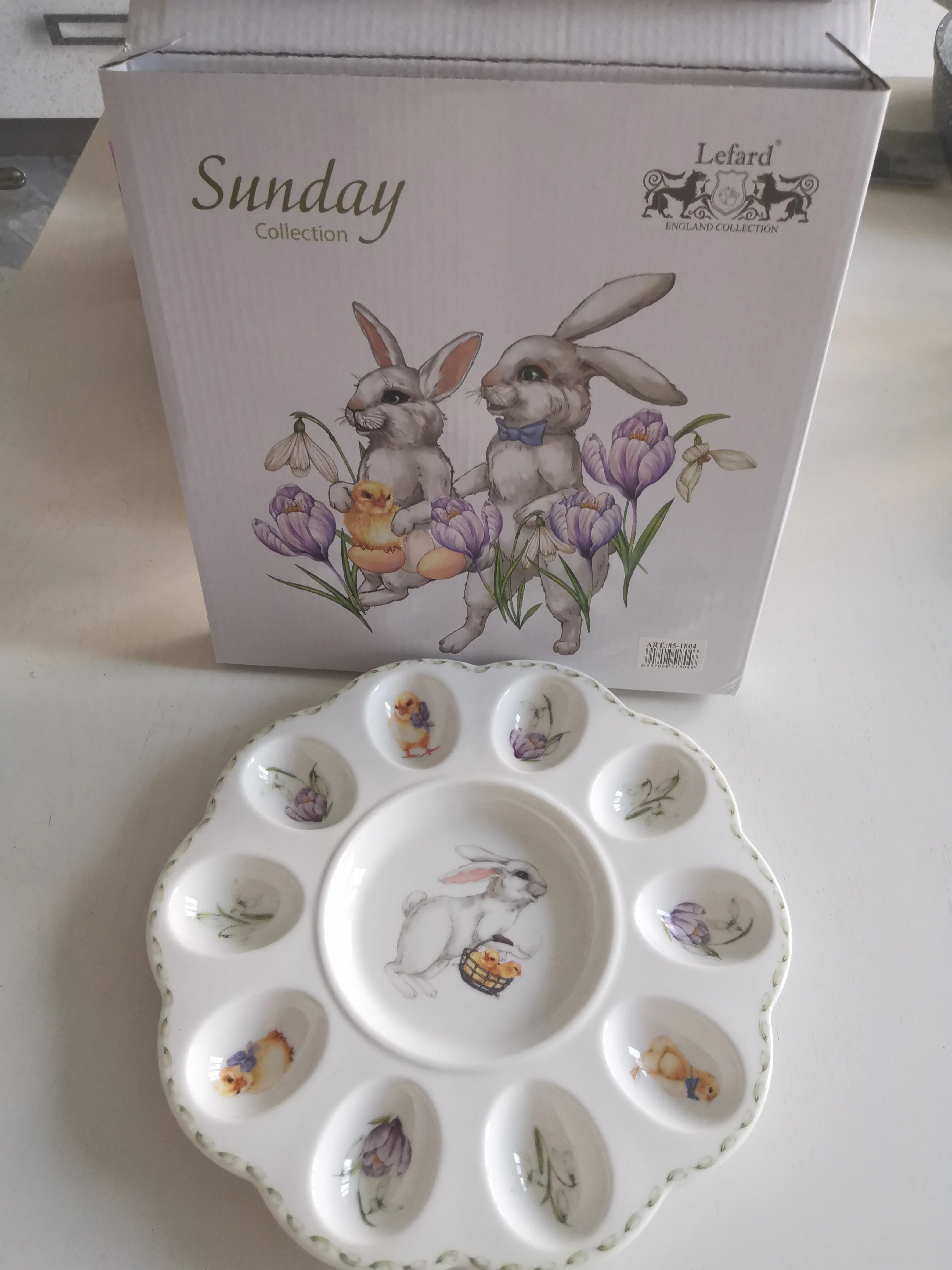 БЛЮДО ДЛЯ 10 ЯИЦ LEFARD "SUNDAY" 25 СМ (КОР=12ШТ.)