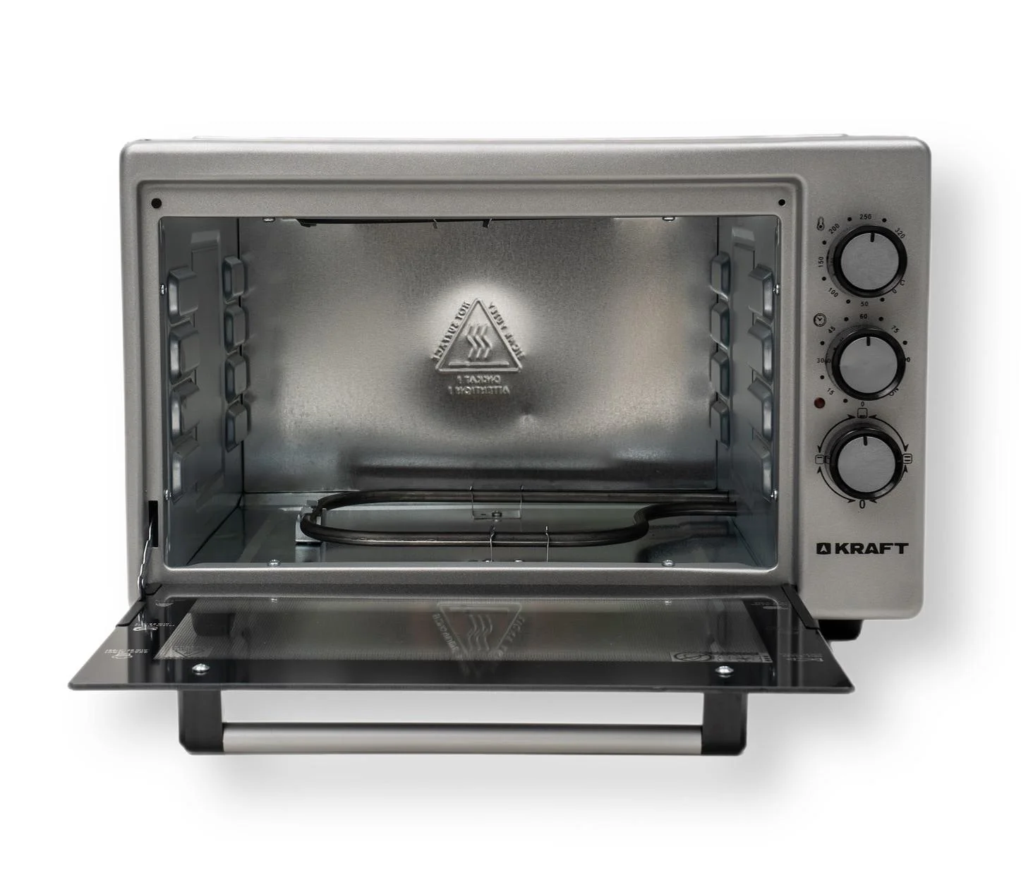Мини-печь Kraft KF-MO 3200 GR (1 протвень+1 решетка)