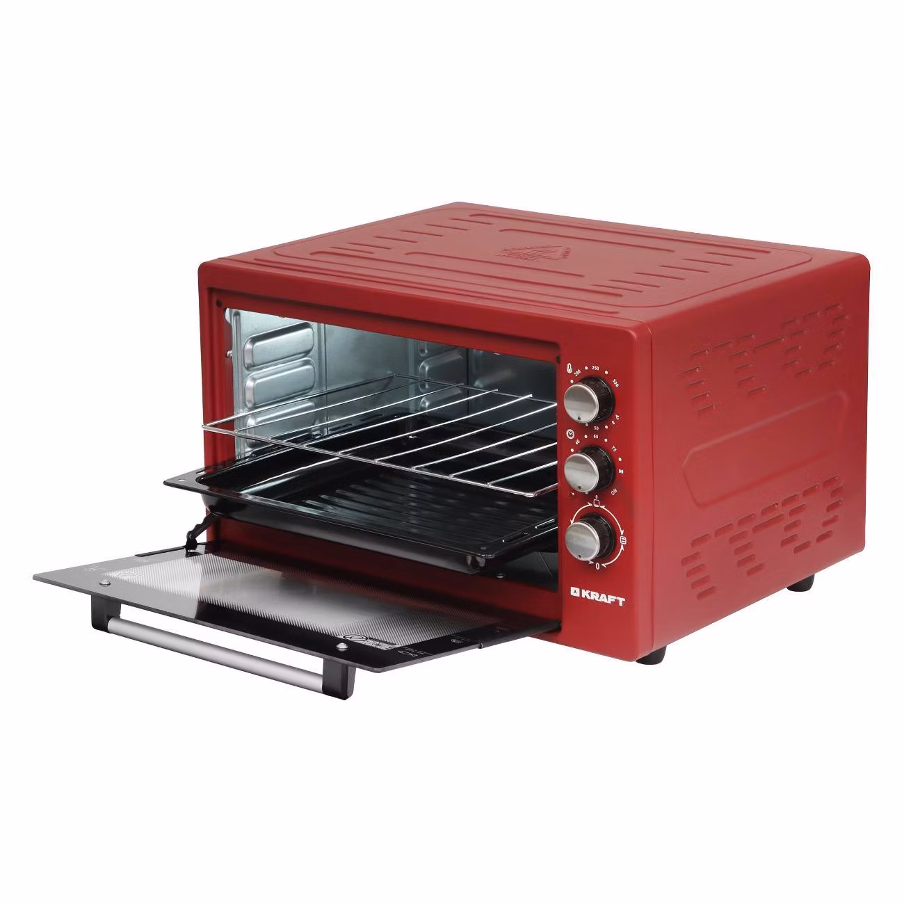Мини-печь Kraft KF-MO 3800 R красный