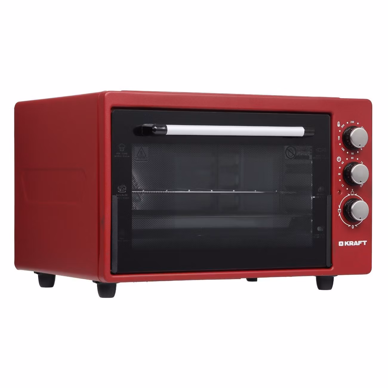 Мини-печь Kraft KF-MO 3800 R красный