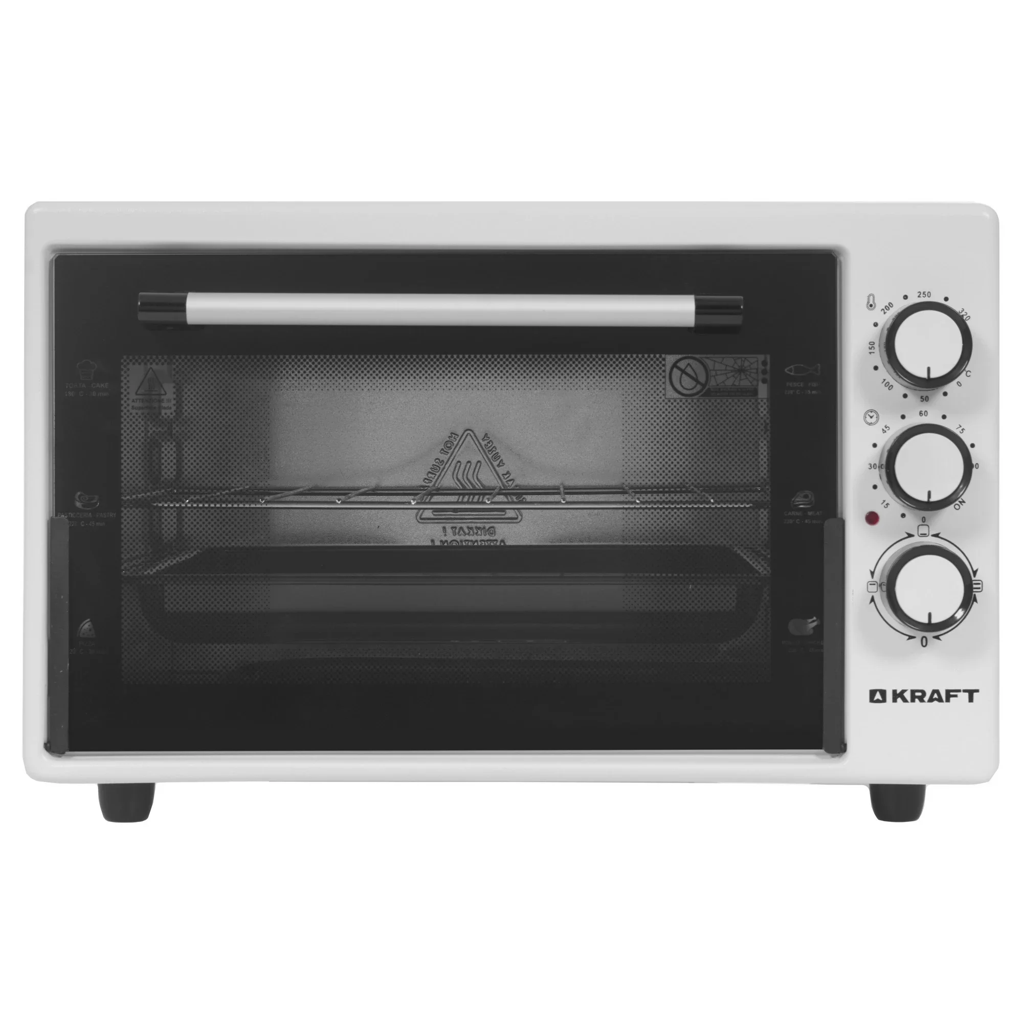 Мини-печь Kraft KF-MO 3800 W белая