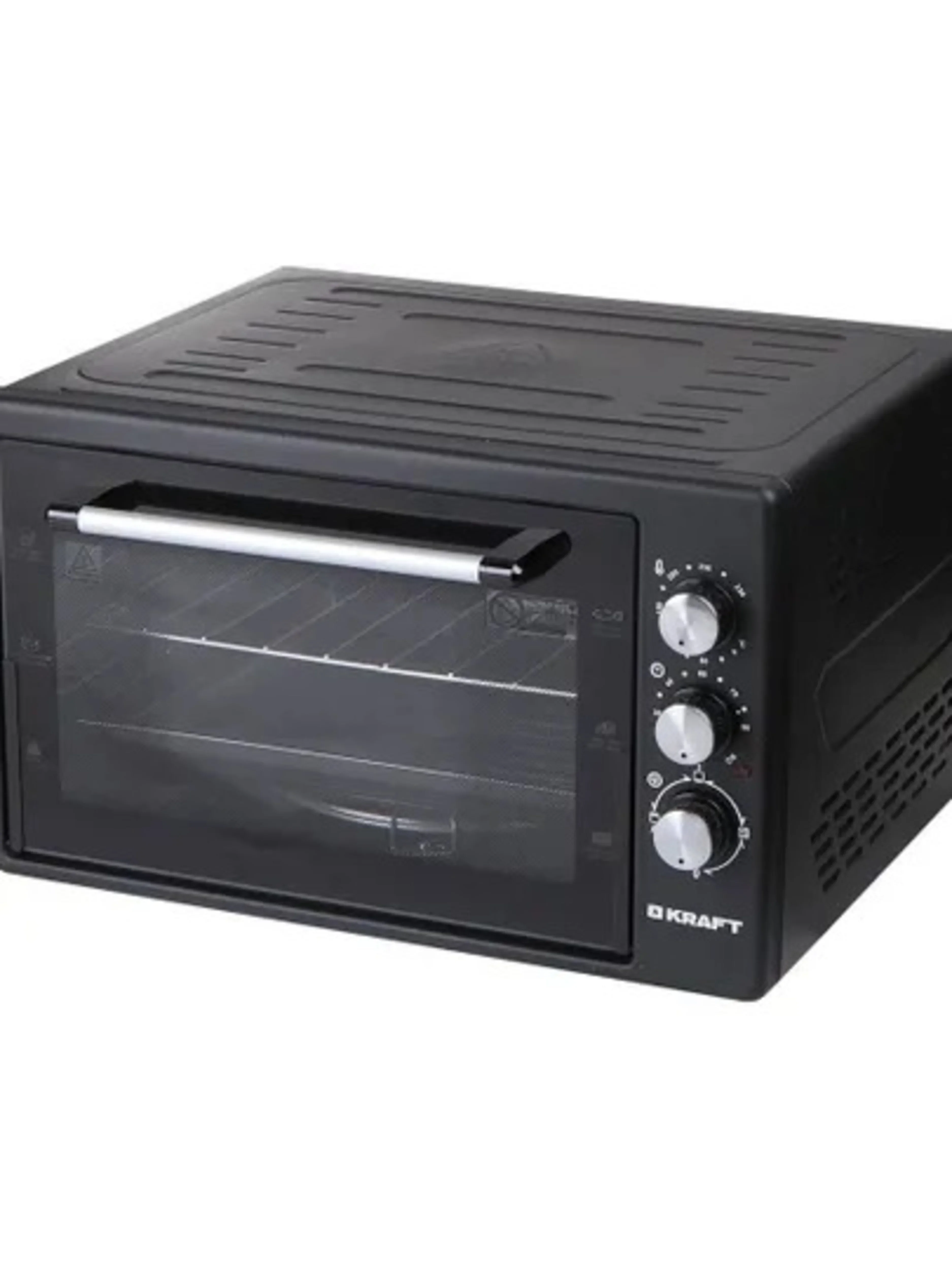 Мини-печь Kraft KF-MO3801BL, черный, 38 л.