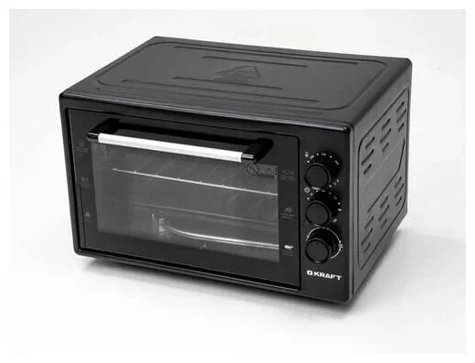 Мини-печь Kraft KF-MO3801BL, черный, 38 л.