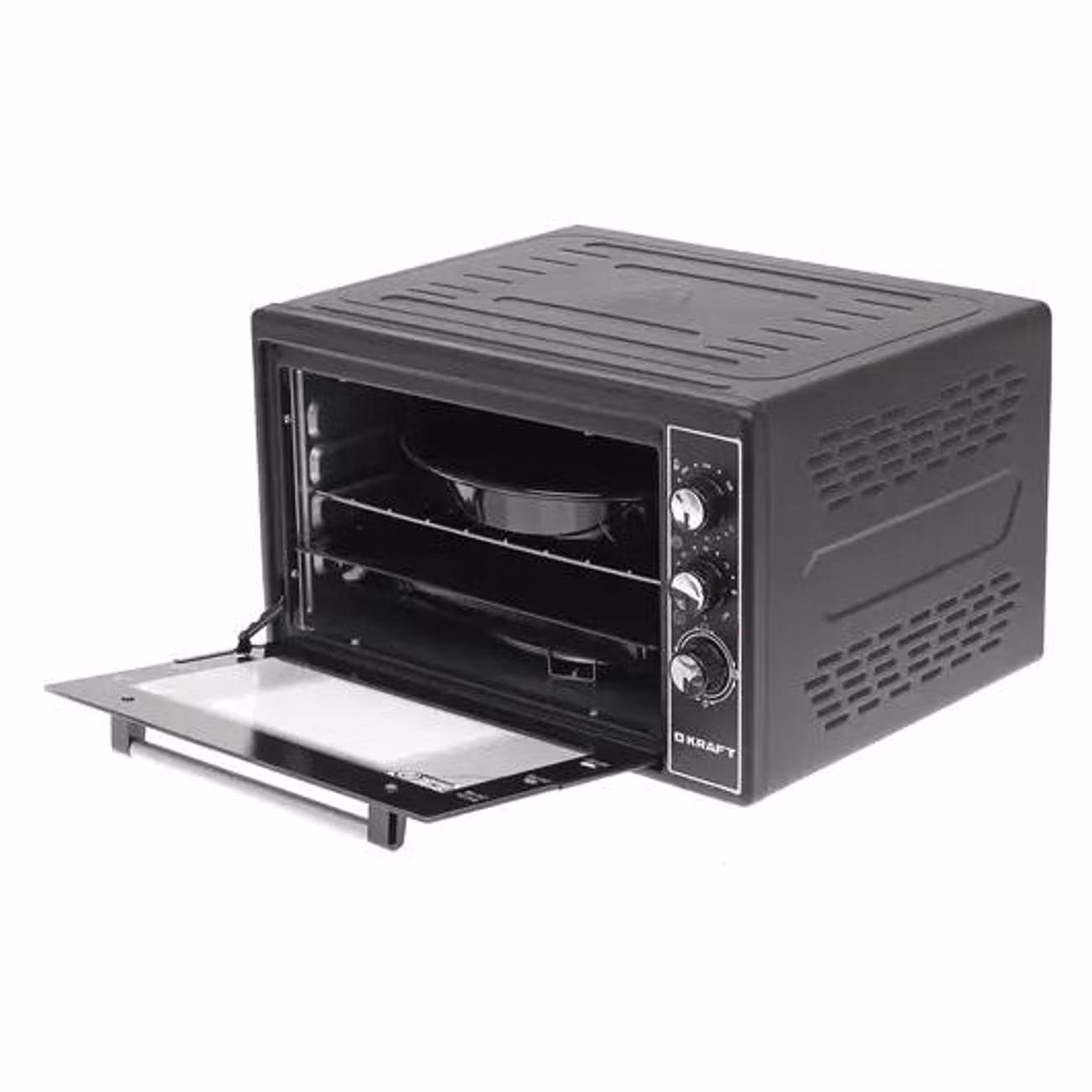 Мини-печь Kraft KF-MO3801BL, черный, 38 л.