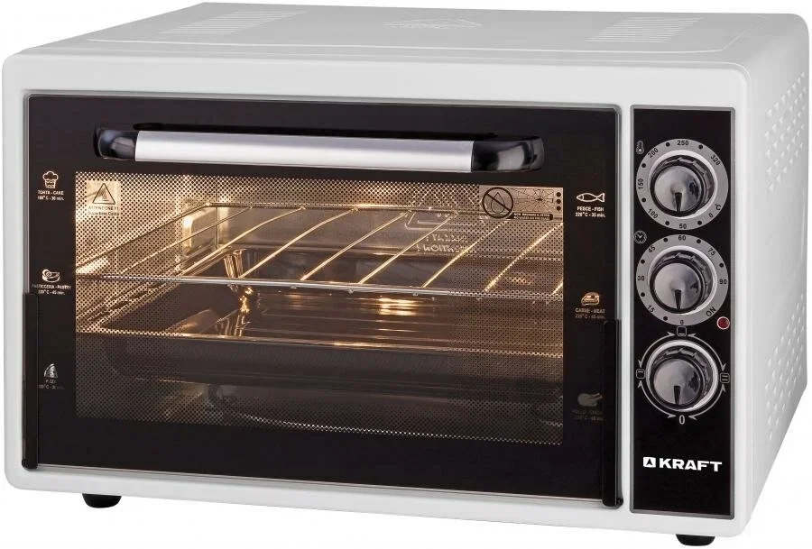 Мини-печь Kraft KF-MO3801GR серый, 38 л