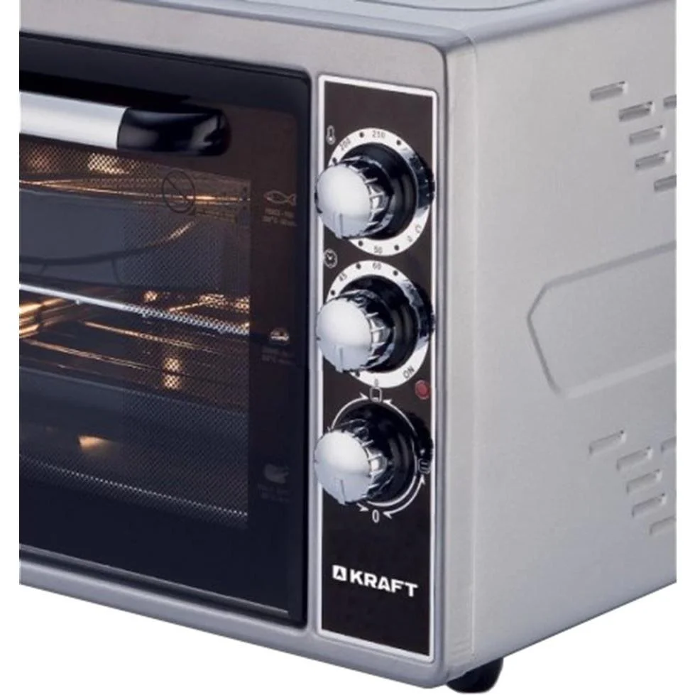 Мини-печь Kraft KF-MO3801GR серый, 38 л