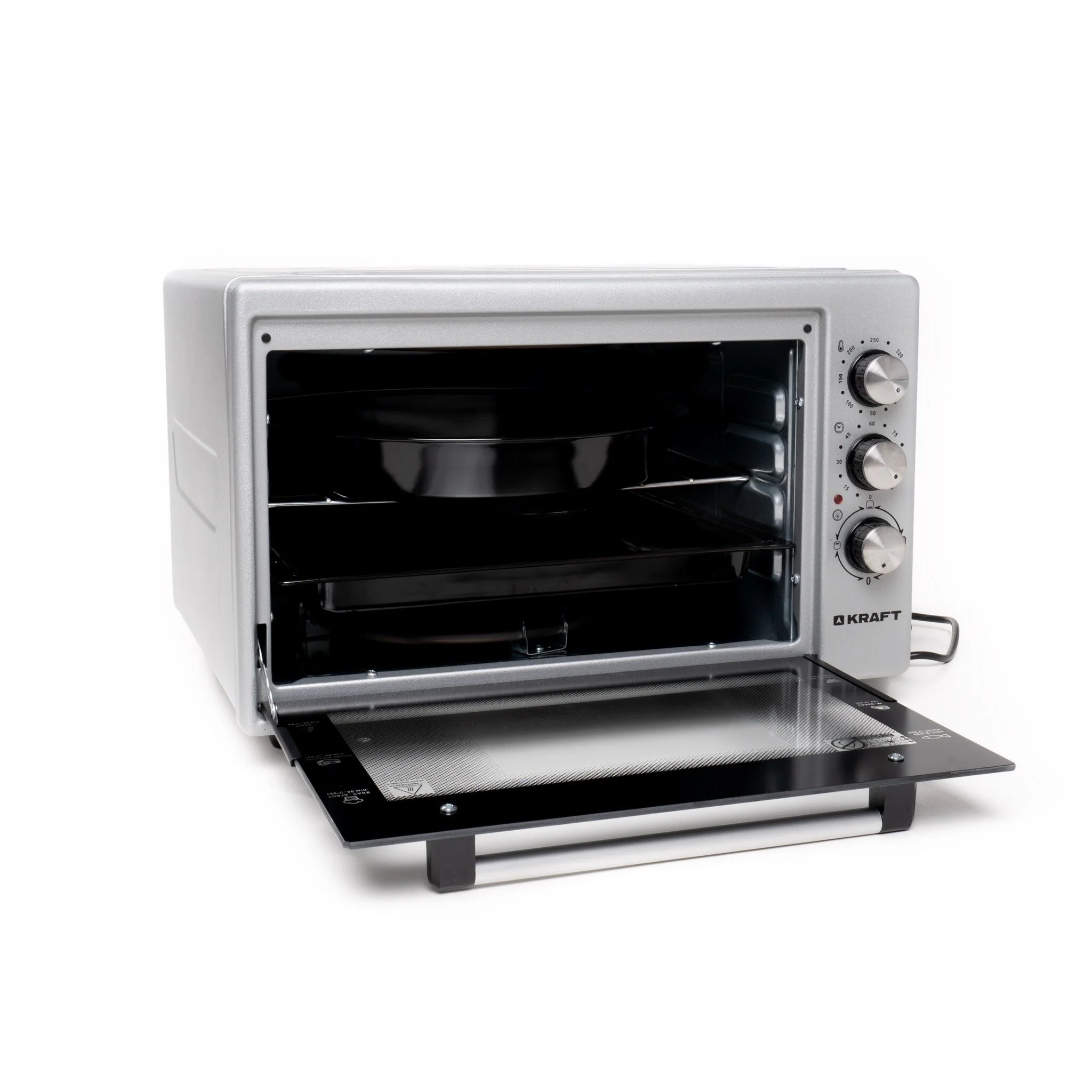 Мини-печь Kraft KF-MO3801GR серый, 38 л