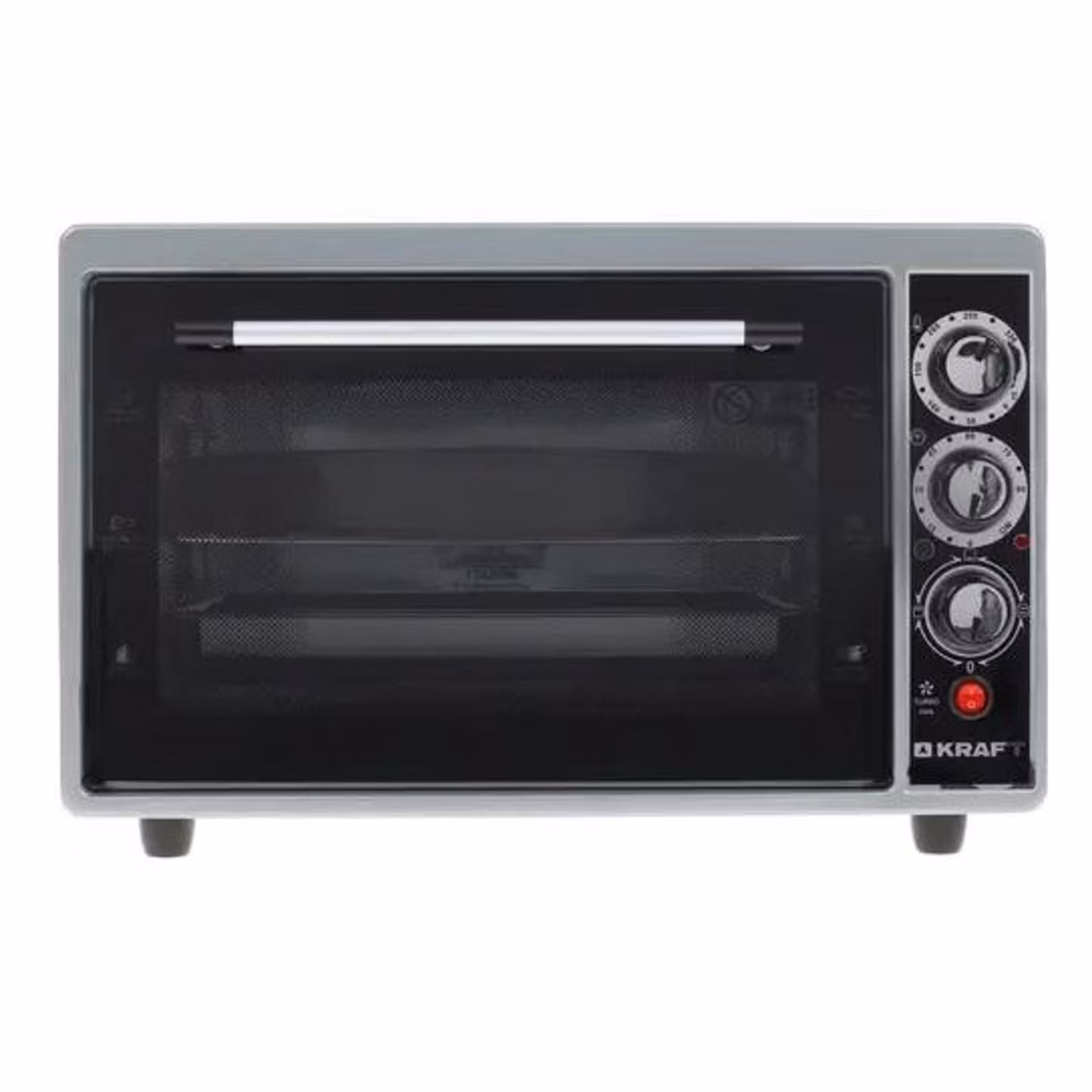 Мини-печь Kraft KF-MO3803KGR серый Мощность 1500(Вт),Объем 38(Л)