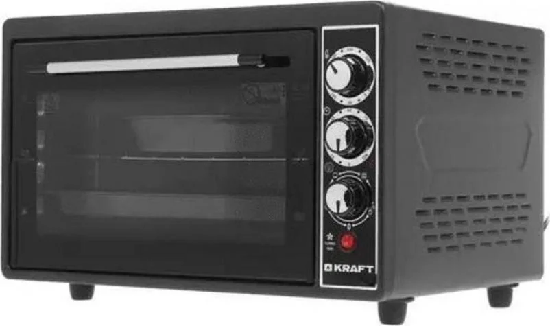 Мини-печь Kraft KF-MO3804RKBL черный Мощность 1500(Вт),Объем 38(Л)