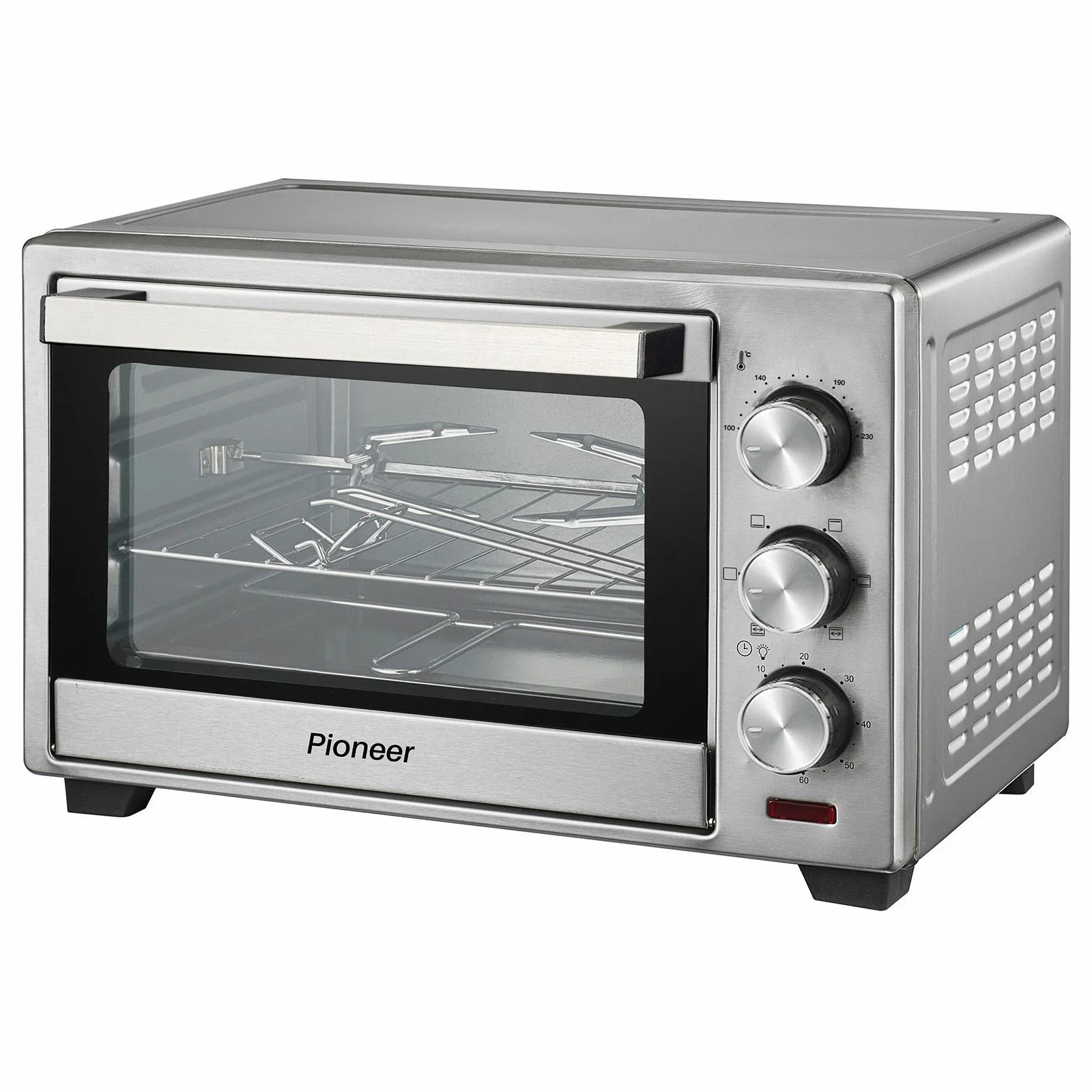 Мини-печь Pioneer MO5011G 25 л, 1600 Вт, серебристый