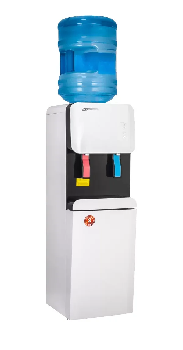 Кулер для воды Aqua Work 105 LR бело-черный напольный компр. охл. шкаф турбо нагрев 24020