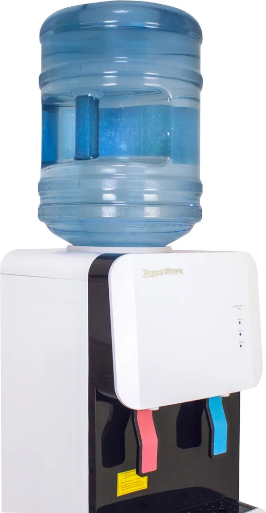 Кулер для воды Aqua Work 105 LR бело-черный напольный компр. охл. шкаф турбо нагрев 24020