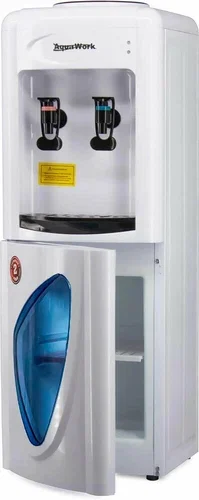Кулер для воды Aqua Work AW 0.7LDR (серебро), эл.охл, шкаф, нажим кружкой