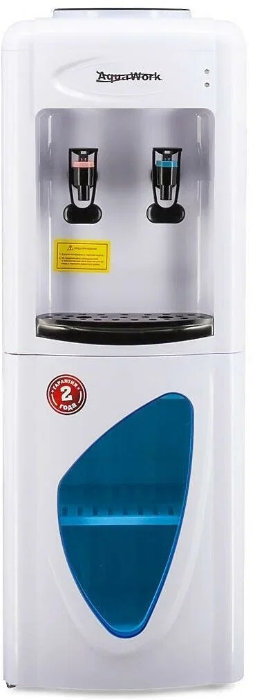 Кулер для воды Aqua Work AW 0.7LDR (серебро), эл.охл, шкаф, нажим кружкой