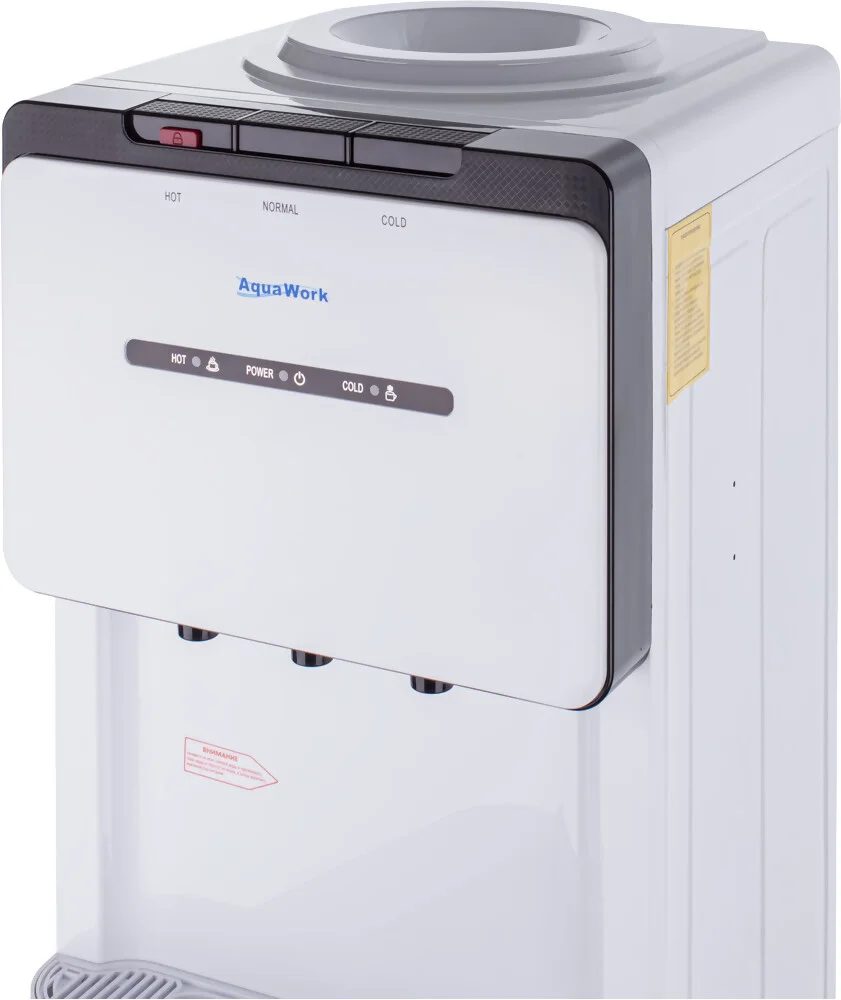 Кулер для воды Aqua Work YLR2-5-V908 (белый) напольный, компрессор, шкафчик 6.5 л, 3 кнопки (20274)
