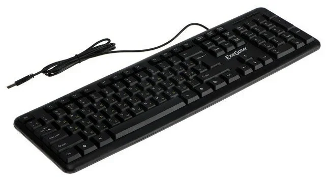 Клавиатура проводная ExeGate LY-331, USB, черный