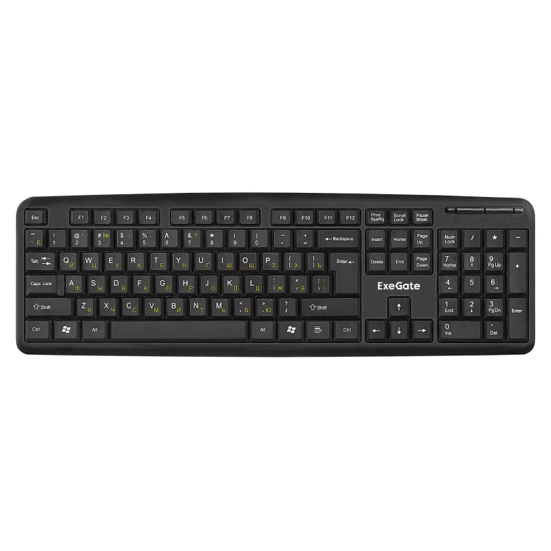 Клавиатура проводная ExeGate LY-331L (EX263906RUS), USB, черный