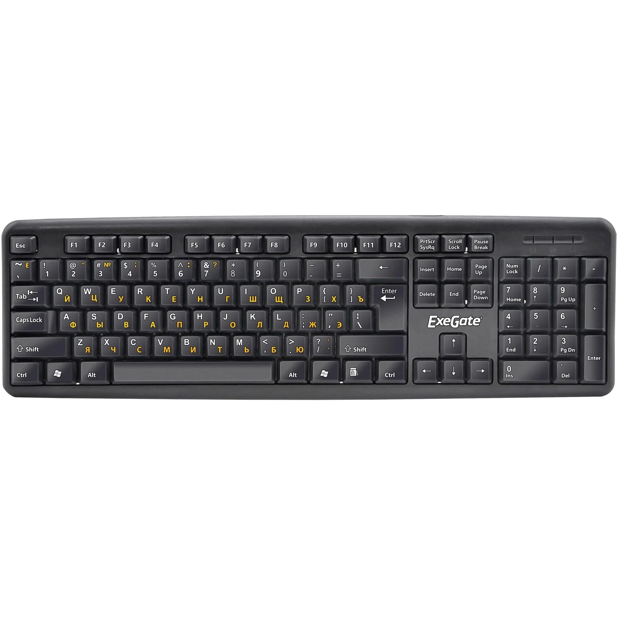 Клавиатура проводная ExeGate LY-331L (EX279940RUS), USB, черный