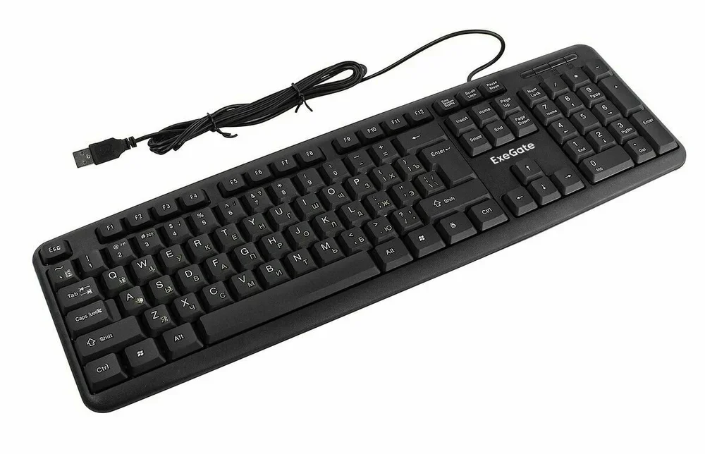 Клавиатура проводная ExeGate LY-331L5 (EX286178RUS), USB, черный