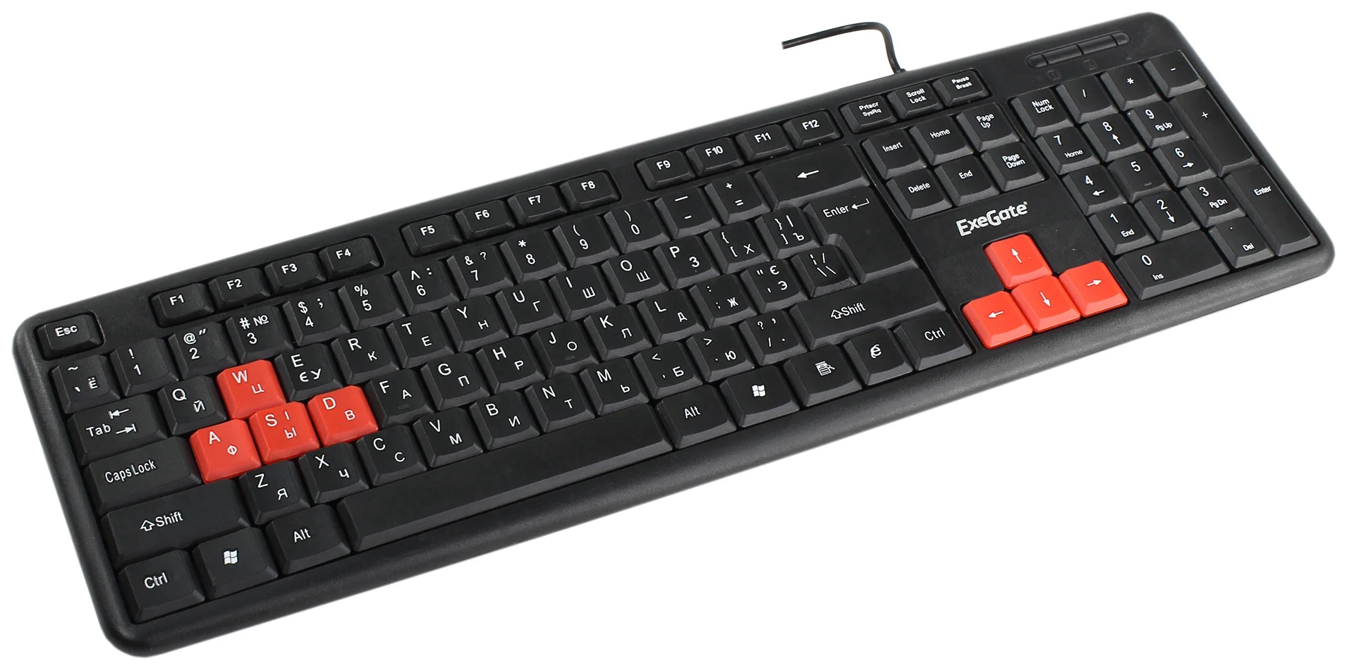 Клавиатура проводная ExeGate LY-403 (EX264080RUS), USB, черный