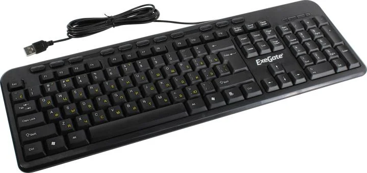 Клавиатура проводная ExeGate Multimedia Professional Standard LY-500M (EX286177RUS) проводная, USB, черный