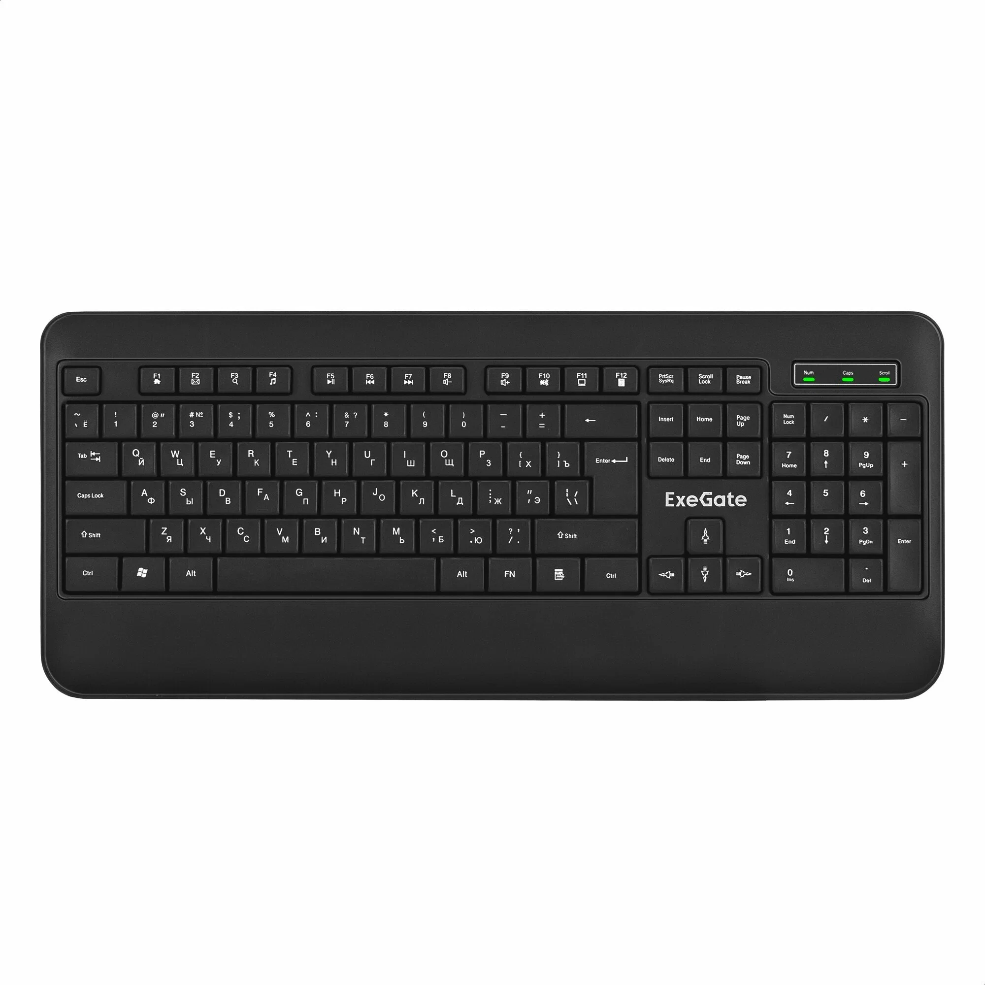 Клавиатура проводная ExeGate Professional Standard LY-E5500M, USB, черный