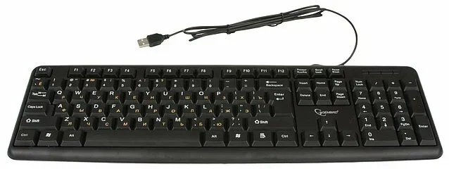 Клавиатура проводная Gembird KB-8320U-BL, USB, черный